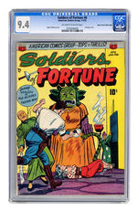 SOLDIERS OF FORTUNE #6  JANUARY FEBRUARY 1952  CGC 9.4  OFF-WHITE TO WHITE PAGES   MILE HIGH COPY.