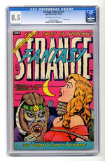 STRANGE FANTASY #13  AUGUST SEPTEMBER 1954  CGC 8.5  OFF-WHITE TO WHITE PAGES.