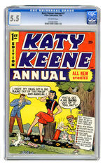 KATY KEENE ANNUAL #1  1954  CGC 5.5  OFF-WHITE PAGES.