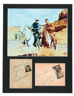 "THE LONE RANGER" & TONTO SIGNATURE DISPLAY.