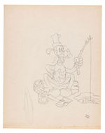 "ON ICE" ORIGINAL PUBLICITY ART TRIO FEATURING DONALD DUCK, PLUTO & GOOFY.