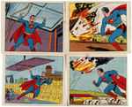 “SUPERMAN” PREMIUM BREAD CARD LOT OF FOUR.