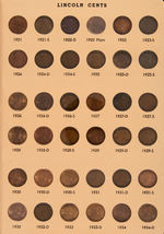 1C LINCOLN CENT NEAR COMPLETE SET 1909-1999 AU-PROOF.