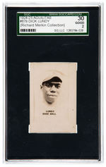 1924-1925 AGUILITAS #879 DICK LUNDY SGC 30 GOOD 2 (RICHARD MERKIN COLLECTION).