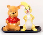 WINNIE THE POOH AND RABBIT SALT & PEPPER SET.