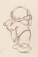 SNOW WHITE AND THE SEVEN DWARFS - DWARFS WITH PICKAXES PRODUCTION DRAWING PAIR.