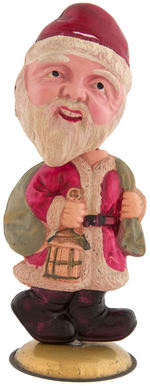 SANTA CLAUS CELLULOID WIND-UP NODDER.