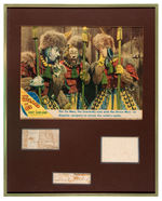 "THE WIZARD OF OZ" LOBBY CARD & SIGNATURE DISPLAY.