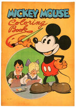 EARLY "MICKEY MOUSE COLORING BOOK" HIGH GRADE PAINT BOOK.