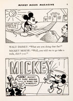 "MICKEY MOUSE MAGAZINE" RARE FIRST SERIES ISSUE.