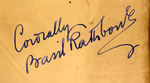 BASIL RATHBONE SIGNED PHOTO.