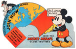 "MICKEY MOUSE GLOBE TROTTERS" RARE STORE DISPLAY.