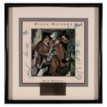 BRUCE HORNSBY "HOT HOUSE" BAND-SIGNED PRESENTATION PIECE.