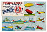 "NAVY SHIPS - AIRPLANES" CARD SET WITH PROMOTIONAL SHEET.