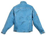 "METALLICA - WHEREVER I MAY ROAM" BAND-SIGNED DENIM TOUR JACKET.