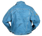 "METALLICA - WHEREVER I MAY ROAM" BAND-SIGNED DENIM TOUR JACKET.