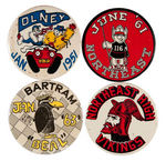 PHILADELPHIA AREA FOUR SCARCE HIGH SCHOOL GRADUATION BUTTONS.