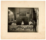 IDLEWOOD AMUSEMENT PARK “FILIPINO VILLAGE” BOARDWALK GAME LARGE REAL PHOTO.