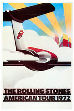 "THE ROLLING STONES AMERICAN TOUR 1972" POSTER.