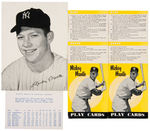 "MICKEY MANTLE'S BIG LEAGUE BASEBALL" 1957 COMPLETE BOXED GAME.