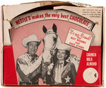 ROY ROGERS & DALE EVANS NESTLE CHOCOLATE CANDY BARS DISPLAY BOX.