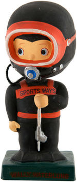 "SPORTS WAYS - WALLY WATERLUNG" BOBBING HEAD.