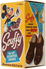 "SCUFFY" PROMOTIONAL SHOE POLISH LOT WITH DISNEY CHARACTERS.