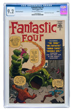 "FANTASTIC FOUR" #1 (REPRINT) 1966 CGC 9.2 NM-.