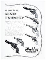 “HUBLEY” PRINTING BLOCKS TRIO FOR GUN SALES BROCHURES.