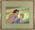 "THE RESCUERS" MR. SNOOPS & PENNY ANIMATION CEL FRAMED DISPLAY.