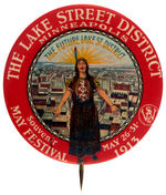 BEAUTIFUL 1913 MINNEAPOLIS FESTIVAL BUTTON.