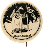 "CORNELL" UNIVERSITY EARLY CARTOON BUTTON LIKELY RELATED TO SPRING DAY.