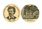 MARK TWAIN AND HANNIBAL MISSOURI 1898-99 DOUBLE SIDED CELLO PAIR.