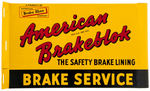 “AMERICAN BRAKEBLOK” BRAKE LINING FLANGE SIGN.