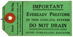 “EVEREADY PRESTONE ANTI-FREEZE” VINTAGE CAN AND BOOKLET.