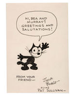 “FELIX THE CAT” ANIMATOR AL EUGSTER AND EARLY COMIC STRIP ARTIST JACK BOGLE ORIGINAL ART PAIR.