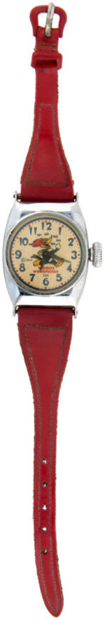 "WOODY WOODPECKER WRIST WATCH" BOXED GIRL'S MODEL INGRAHAM WATCH.