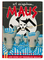 ART SPIEGELMAN “MAUS II A SURVIVOR’S TALE ” SOFTCOVER WITH SELF-CARICATURE AS MAUS.