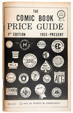 “THE COMIC BOOK PRICE GUIDE 1st EDITION” WHITE COVER TRUE FIRST PRINTING SIGNED.