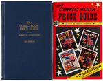 “THE COMIC BOOK PRICE GUIDE 2nd EDITION” HARDCOVER AND SOFT COVER SIGNED PAIR.