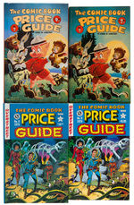 “THE COMIC BOOK PRICE GUIDE” LOT OF 11 SIGNED INCLUDING FOUR HARDCOVERS.