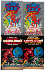 “THE COMIC BOOK PRICE GUIDE” LOT OF 30 SIGNED INCLUDING TEN HARDCOVERS.