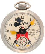 "MICKEY MOUSE INGERSOLL" POCKET WATCH & FOB.