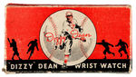 "'DIZZY' DEAN" RARE BOXED WRISTWATCH.