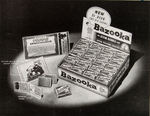 "TOPPS OCT. 1949" RETAILER'S PRICE LIST FEATURING "BAZOOKA" DISPLAY BOX W/MULLIN SPALDING CARTOONS.