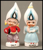 CANADIAN GAS GENIES SALT AND PEPPER SET.