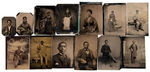 BLACK MEN AND WOMEN LOT OF 17 TINTYPES.