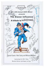 WILL EISNER “10th ANNUAL AACC DINNER” PROGRAM WITH 13 SIGNATURES.