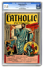 CATHOLIC PICTORIAL #1  MARCH 1947  CGC 7.0  OFF-WHITE TO WHITE PAGES.