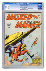 MASKED MARVEL #1   SEPTEMBER 1940  CGC 9.0  OFF-WHITE TO WHITE PAGES.